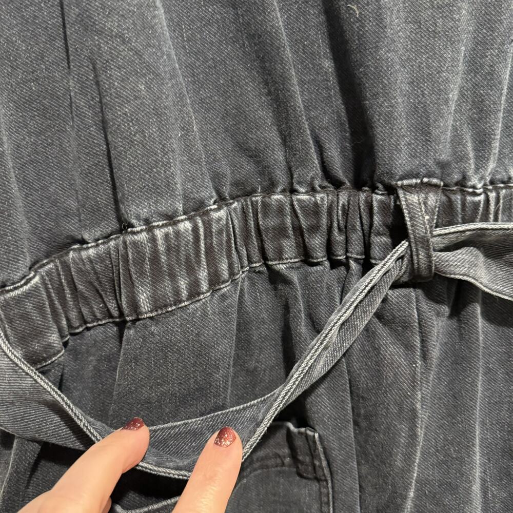 Skies Are Blue Curvy Denim Utility Jumpsuit Plus Size 3X - Picture 7 of 9